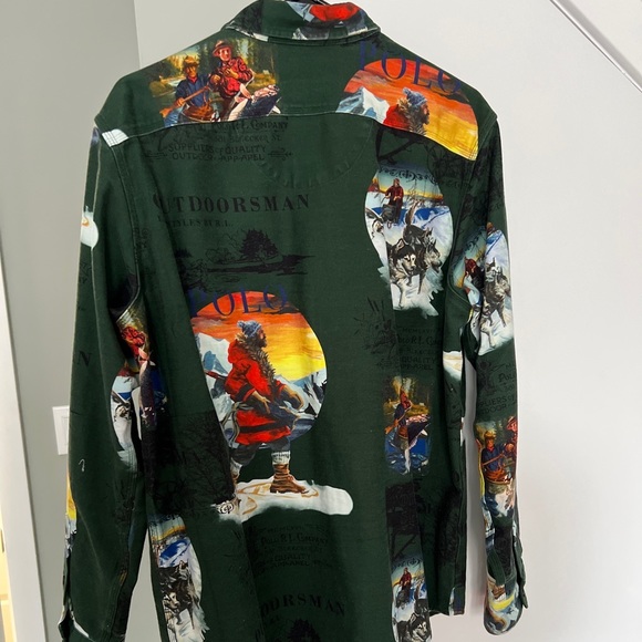 POLO GREEN OUTDOORSMAN WORK SHIRT - Picture 4 of 11